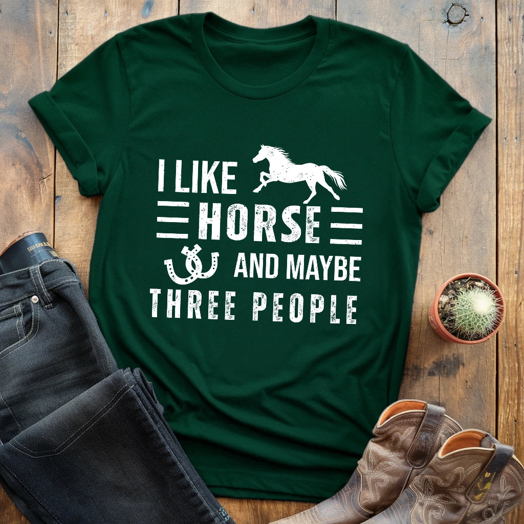 Horse & 3 People T-shirt
