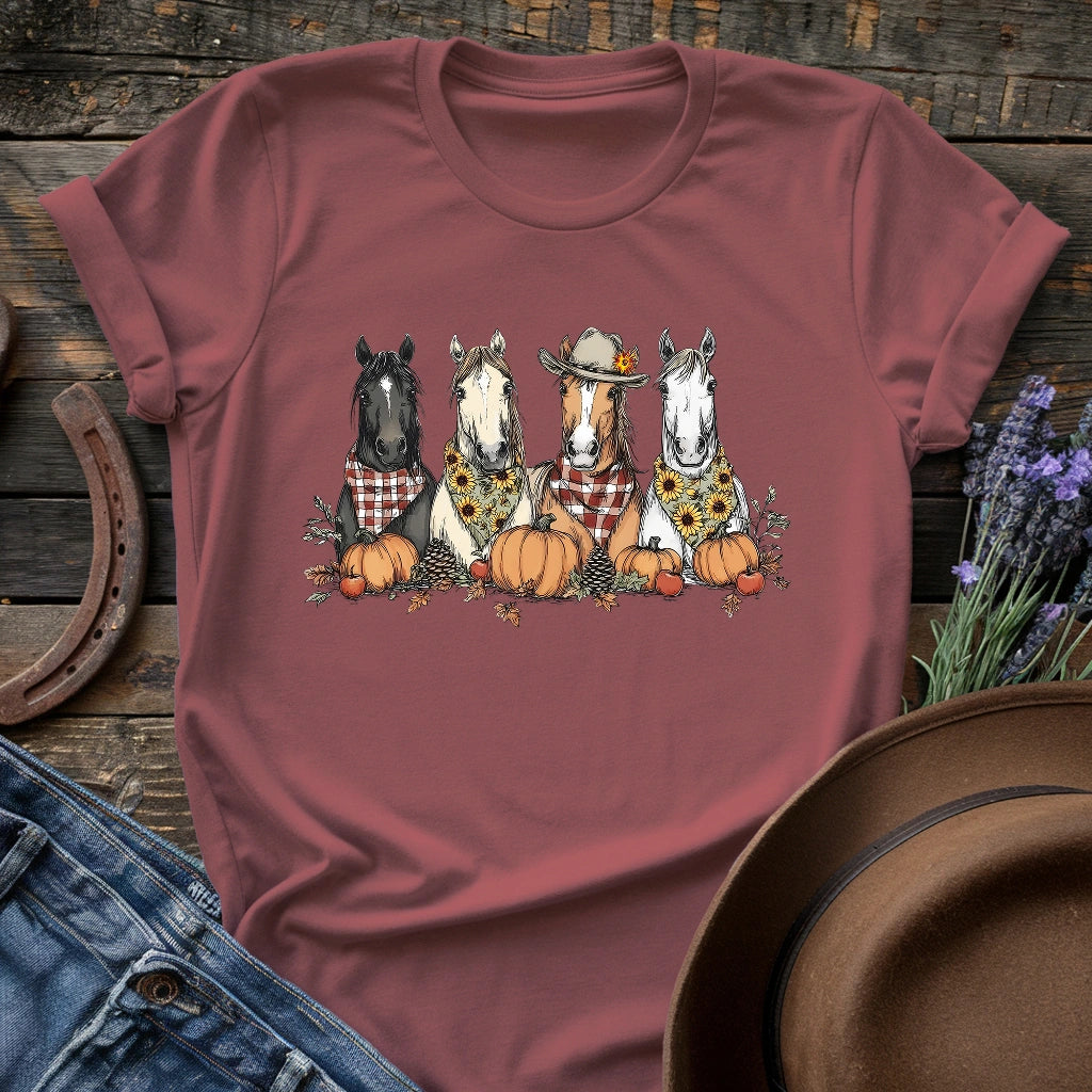 Autumn Horses T-shirt