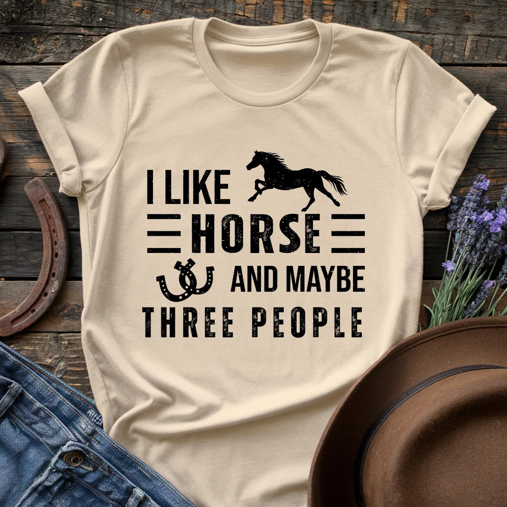 Horse & 3 People T-shirt